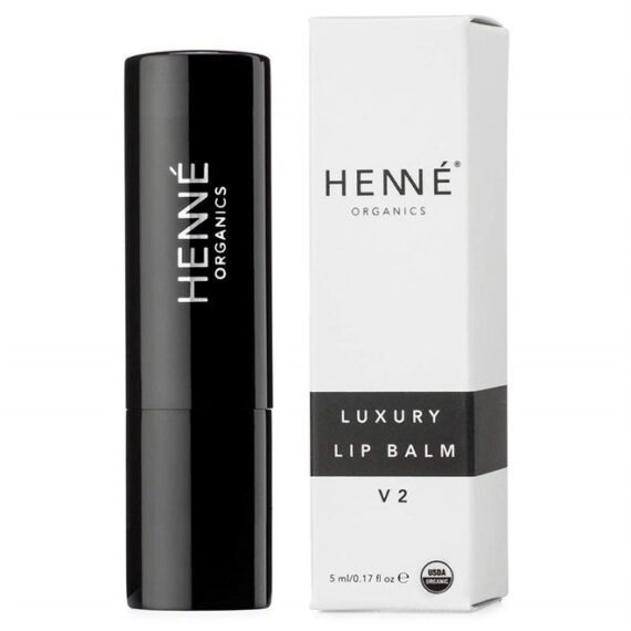 Henné Organics Luxury Lip Balm V2 - Natural and Organic Moisturizer - 0.17 Ounce Stick