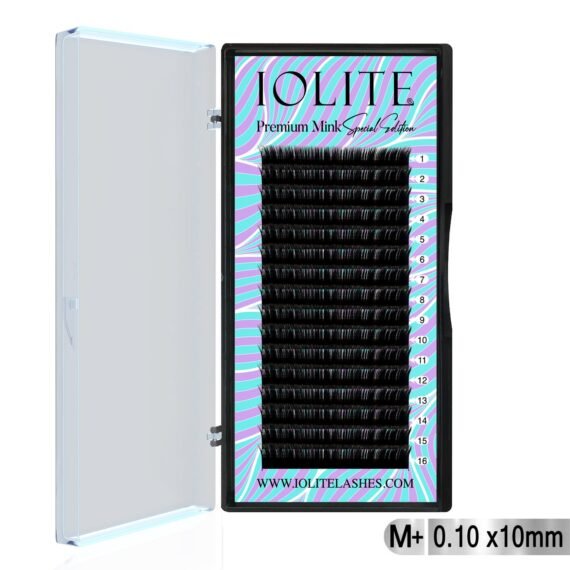Premium Mink False Eyelash Extension M+ Curl Individual Lashes.10T 6 to 15mm & Mix - 10MM