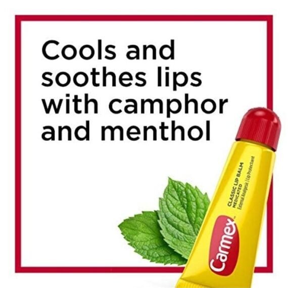 Carmex Lip Balm Tube Classic Medicated 0.35 Ounce (6 Count)