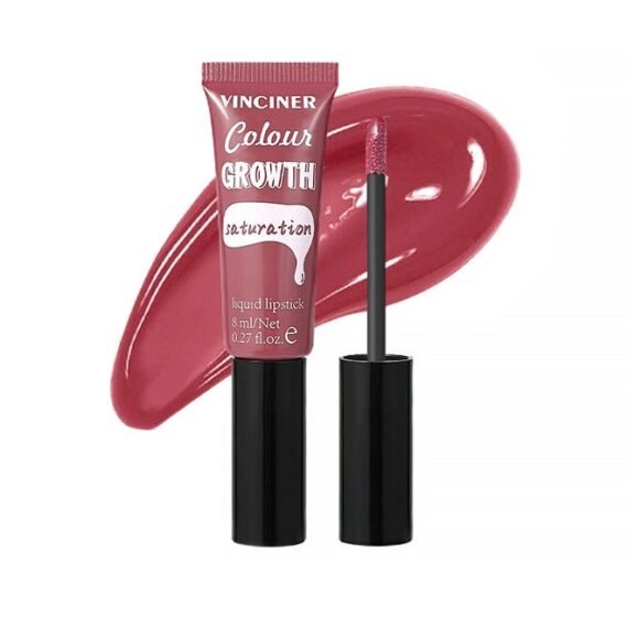 Saturation Liquid Lipstick-Hydrating Moisturizing Long Lasting High Glossy Jelly Lip Stain Super Gloss Balm Oil Tinted Treatment Lip Glow Glass Shine Glitter Makeup Beauty Colored Bright Lifter For Women Girls #04