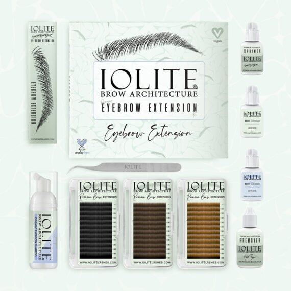 IOLITE Brow Extension Kit – Professional Eyebrow Extensions for Fuller, Natural-Looking Brows IEBECK