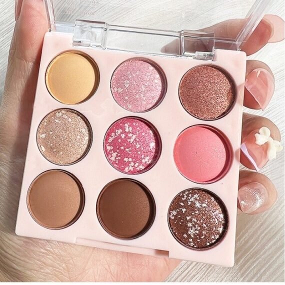 Eye Shadow Palette Multicolor with 9 Color Strawberry 01