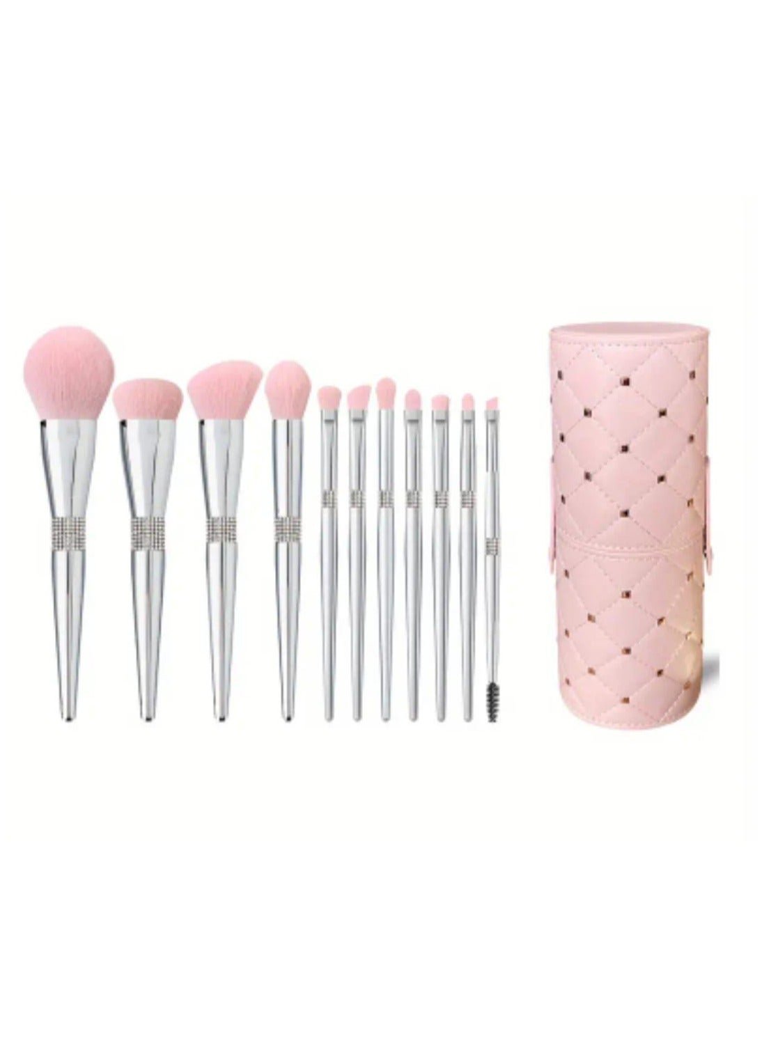 11-Piece Makeup Brush Set – Elegant Beauty Tools for Face & Eyes – Soft & Luxurious Brushes for Flawless Application