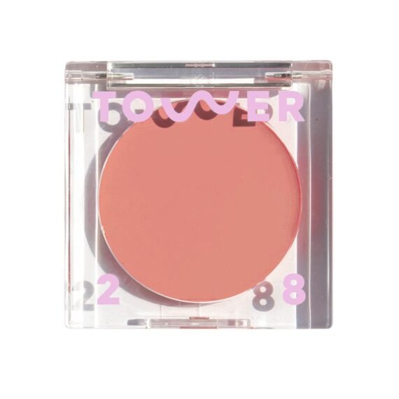 Tower 28 Beauty BeachPlease Cream Blush for Cheeks and Lips - Multi-Purpose Lip and Cheek Tint in Rosy Nude - for Sensitive Skin â€“ Color MAGIC HOUR, Luminous Finish