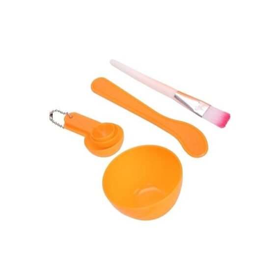 Facial Mask Bowl Kit - 6 Pieces - Orange