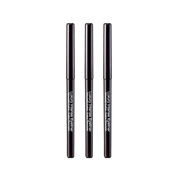 Kiss New York Professional Luxury Intense Eyeliner (3 PACK, Black)