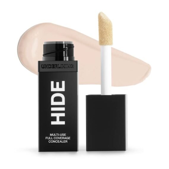 HIDE Liquid Concealer, Medium to Full Coverage Concealer for Blemishes, Under Eye Dark Circles & Scars, Oil Free Concealer, Chiffon (See Shade Finder), 0.5 fl oz