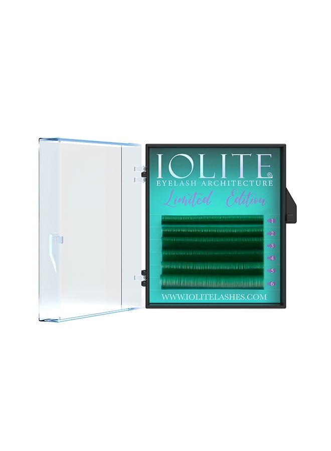 Colored Classic Lashes Eyelashes Ombre Green C Curl .01T Mix 2