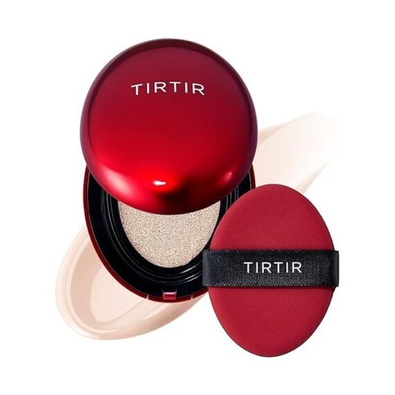 TIRTIR Mask Fit Red Cushion Foundation | Japan's No.1 Choice for Glass skin, Long-Lasting, Lightweight, Buildable Coverage, Semi-Matte (13N Fair Ivory, 0.63 Fl Oz