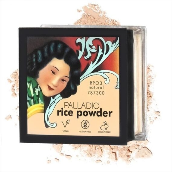 Rice Powder, Natural, Loose Setting Powder, Absorbs Oil, Leaves Face Looking and Feeling Smooth, Helps Makeup Last Longer For a Flawless, Fresh Look