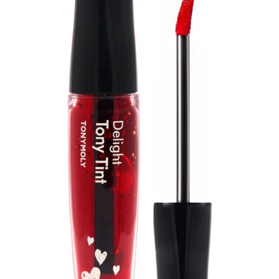 TONYMOLY Delight Tony Lip Tint, Korean Beauty Lip Stain, High Pigment, Moisturizing & Nourishing Formula, Orange Chacha