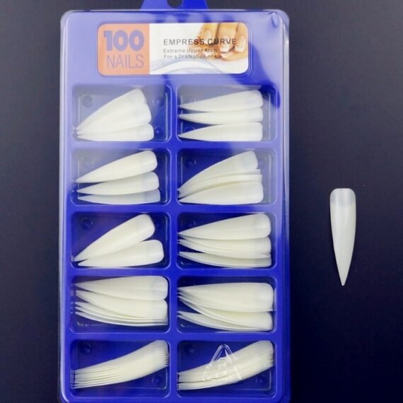 100-Piece False Nail Tips White
