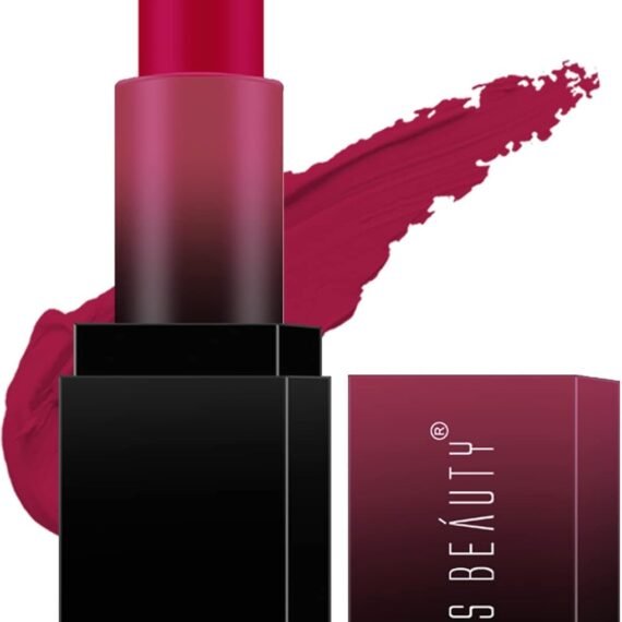 Swiss Beauty HD Matte Lipstick | Intense Pigment | Creamy Matte Finish | 8-Hour Stay | 12-Hour Moisturisation | Effortless Glide | Fresh Red Shade-17 3.5g