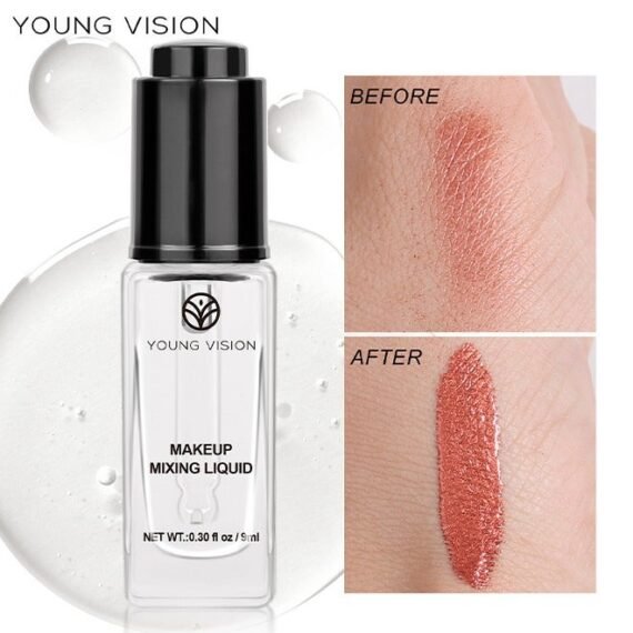Makeup Mixing Liquid, Eyeshadow/Foundation Mixing Medium, Eyeliner Sealer, Pigment Enhancer, Glitter Adhesive, Waterproof Custom Makeup Converter 9ml