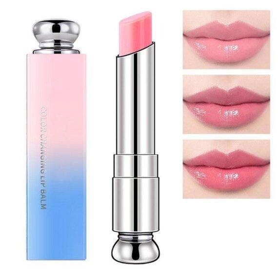 Color Changing Lipstick Lip Balmkorean Magic Lipstick Color Change Changing Lip Tint Tinted Stain Gloss Balm Long Lasting Waterproof Moisturizer (213)