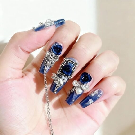 Crystal Press-On Nails Set (10pcs) – Press-on nails deliver instant elegance for every moment. Fake nails apply easily within seconds and remove cleanly without damage. Reusable nails support repeated wear with stable color and texture. Crystal nails reflect fine craftsmanship that enhances natural beauty. Nail art maintains feminine polish for casual days and business looks. Manicure set creates effortless confidence and stylish comfort. Wedding nails highlight subtle brilliance with delicate contours. Press-on nails bring freedom from salons while preserving professional perfection. Reusable nails offer sustainability and long-lasting charm with balanced structure for reliable daily wear.