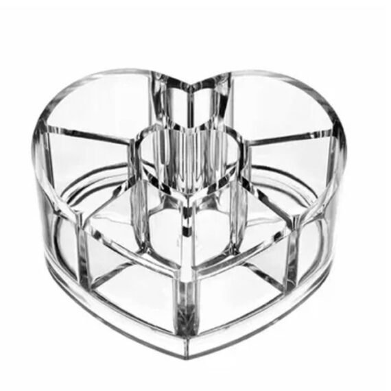 Heart-Shape Cosmetic Makeup Brush Organizer
