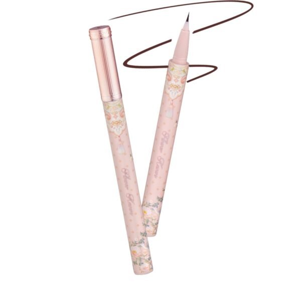 Butterfly Cloud Collar Liquid Eyeliner Ultra-fine Tip Smuge-proof Formula Smooth Eyeliner Pen -Tea Brown
