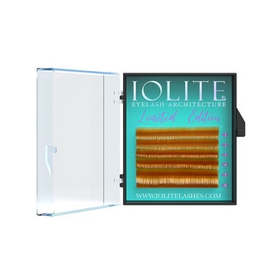 Colored Classic Lashes Eyelashes Ombre Light Brown C Curl 7T Mix 2