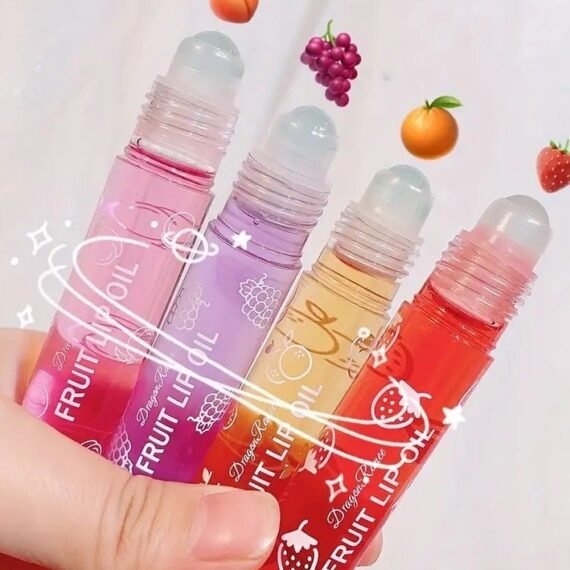4 PCS Crystal Jelly Clear Moisturizing Lip Oil Lip Gloss Makeup Lip Glow Oil Tinted Lip Enhancer Korean Makeup Lip Care Cosmetics Valentine's Day Gifts