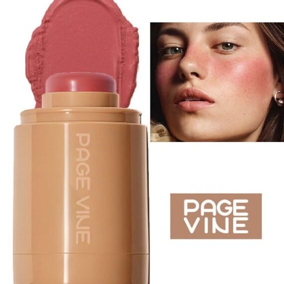 Pocket Blush -  Long Lasting Smooth Lipstick Blush Stick, Matte Highly Chroma Blusher Paste, Waterproof Blusher Cream #05