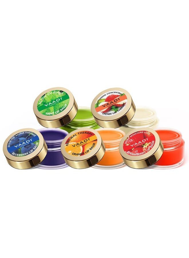 Assorted Lip Balms, 10g (Pack of 5)
