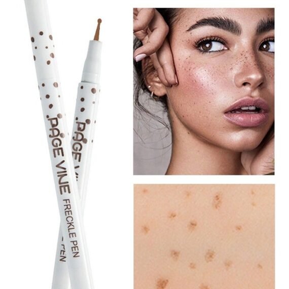 Natural And True Color - Simulation Freckle Pen - Caramel Light Brown Freckle Pencil Natural Easy To Color Without Removing Makeup Spotting Pen Waterproof Sweatproof Makeup #01 LIGHT