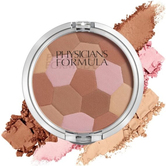 Physicians Formula Powder Palette Multi-Colored Bronzer Healthy Glow Bronzer, Dermatologist Tested, Clinicially Tested