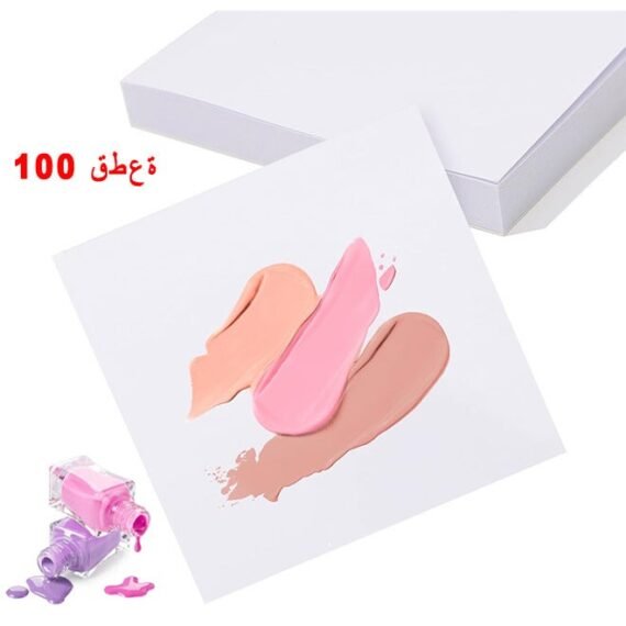 100PCS Nail Polish Mixing Palette Papers, Disposable Gel Art Portable Drawing Makeup Tool Supplies Nail Gel Mixing Tool Nail Supplies Home Salon