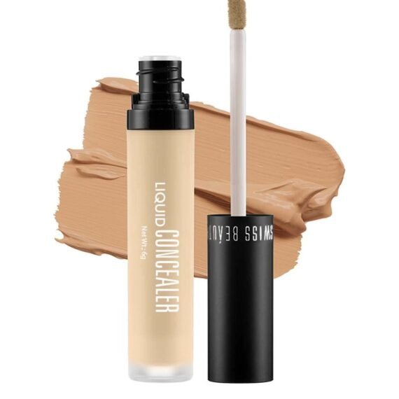 Swiss Beauty Liquid Light Weight Concealer With Full Coverage Medium Beige 6G