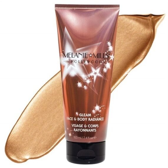 Gleam Body Radiance All In One Makeup, Moisturizer & Glow For Face & Body - Peach Deluxe, 3.4 fl.oz.