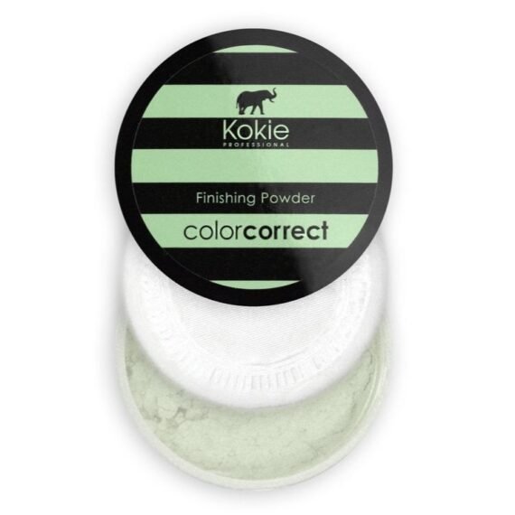 Kokie Cosmetics Setting Powders, Green - Redness Correction, 0.18 Ounce
