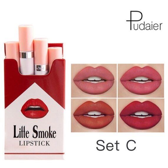 4-Piece Matte Long Lasting Lipstick Multicolour SET C(#09#10#11#12)