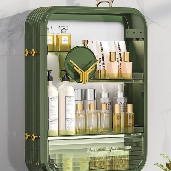 3 Tire Wall Makeup Cosmetic Storage Box