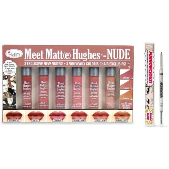 Set of mini long lasting liquid matte lipstick 8 eyebrow pencil