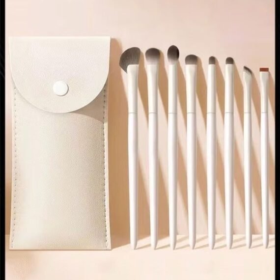 8pcs Women Girls Fashionable and Elegant Makeup Brush Set Lightweight Eye Shadow Brushes with Storage Bag