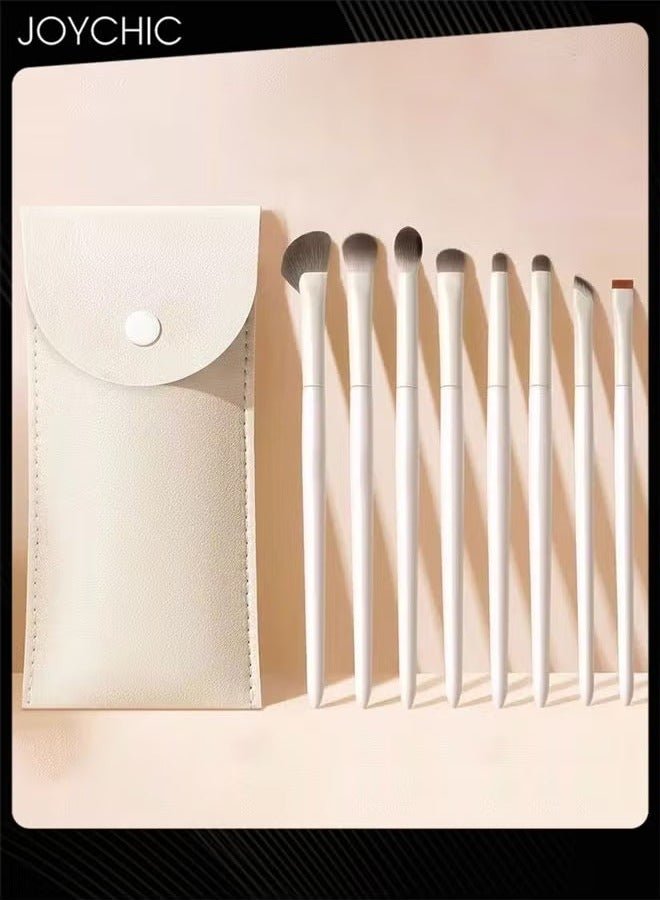 8pcs Women Girls Fashionable and Elegant Makeup Brush Set Lightweight Eye Shadow Brushes with Storage Bag