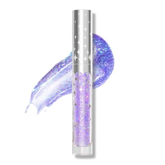 FOCALLURE Glitter Liquid Lipstick,Hydrating,Moisturizing Lip Gloss for Women,Sparkly Shimmer Lip Makeup,Long Lasting,Lightweight Formula for Lip Color and Shine,Last Match