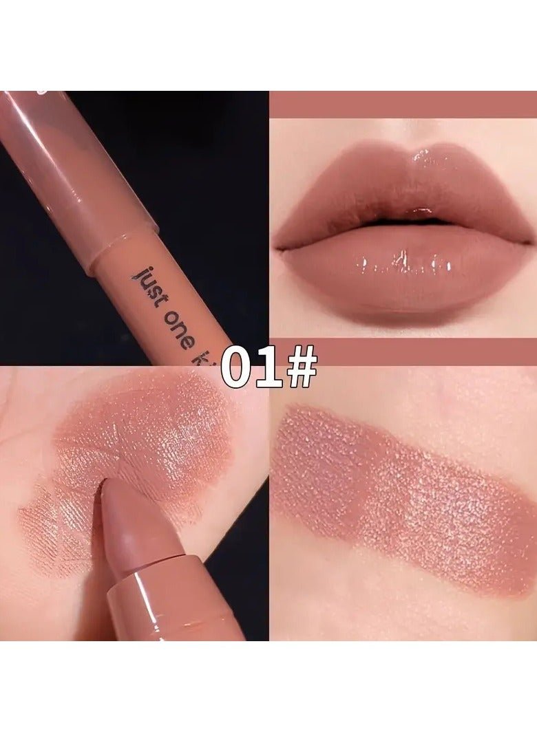 Moisturizing and Nourishing Lipstick Easy to Color Lip Glaze Rotating Lipstick Pen Lip Gloss COLOR 1
