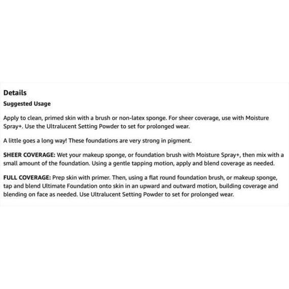 Pro Cosmetics Ultimate Foundation, #301-63A