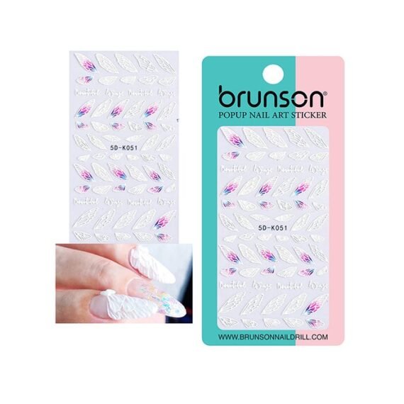 5D Flower Decals Exquisite Self Adhesive Nail Art Decoration Stickers 5D-k051