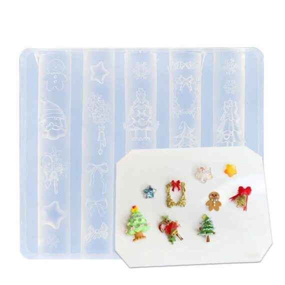 Nail Carving Mold, Nail Art Templates 3D Silicone Nail Art Decoration Mold, Uv Nail Art Template Seasonal Pattern Decals Nail Diy Tools, Professional Natural And Artificial Nails Tools