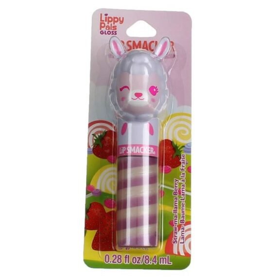 Lippy Pals Swirls Llama, Flavored Moisturizing & Smoothing Soft Shine Lip Balm, Hydrating & Protecting Fun Tasty Glossy Finish, Cruelty-Free & Vegan - Straw-Ma-Llama Berry