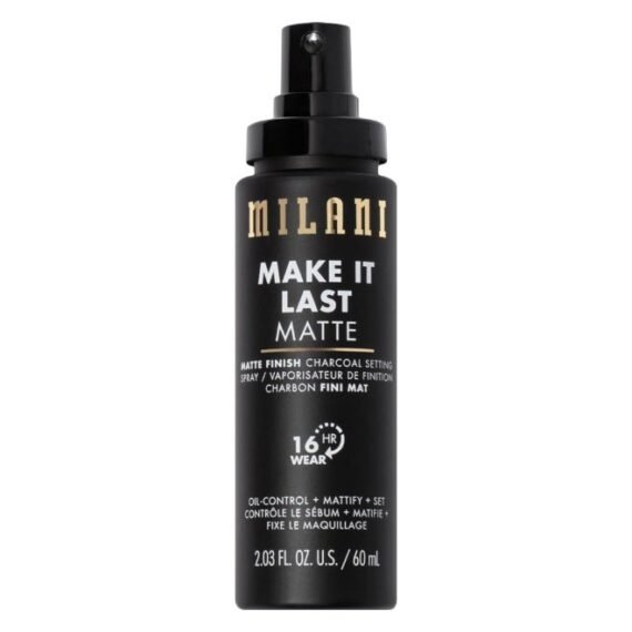 Cosmetics Make It Last Matte Finish Make Up Setting Spray 60ml - Charcoal