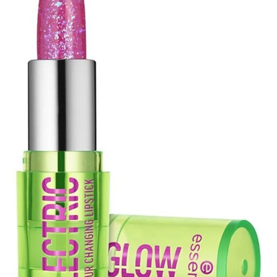 Electric Glow Colour Changing Lipstick | Transparent Lip Balm with pH Reactive Formula | Long Lasting Natural Rosé Finish | Nourishing Paraben Free Lip Care | 3.2g (Pack of 1) Pink