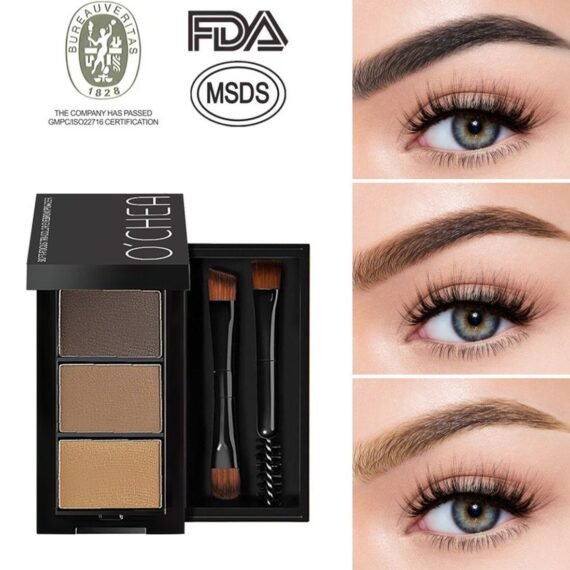 Eyebrow Powder Makeup Kit-3 Colors Eye Brow Powder Tinted Palette Professional Eye Makeup Eyebrow Filler
