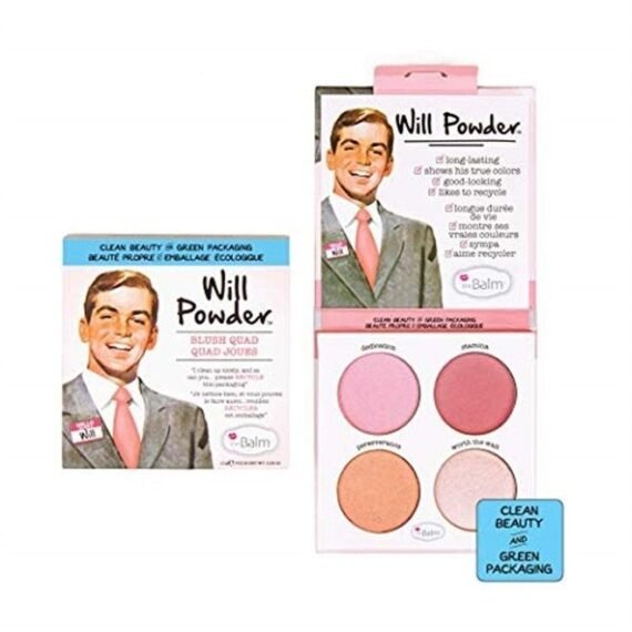 theBalm Will Powder Blush Quad, 1 ct.