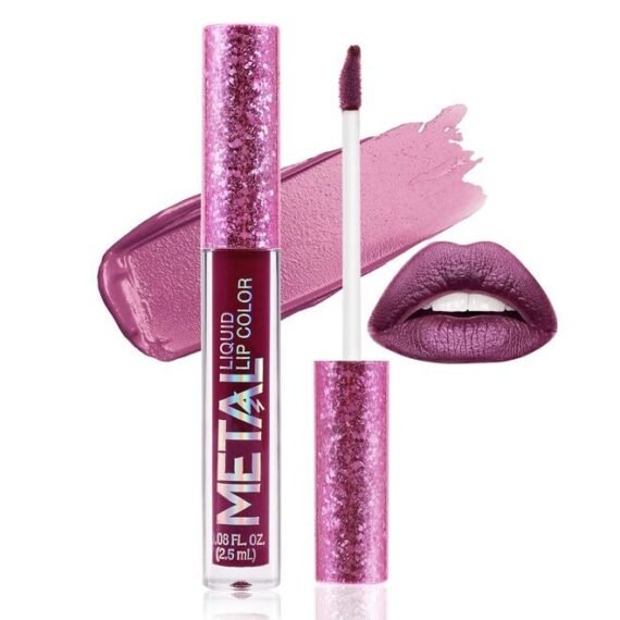 Metallic Liquid Lipsticks Matte Lips Lipstick Pearl Glitter Lip Gloss High Pigment Long Lasting Nonstick Lip Glaze Makeup for Women and Girls