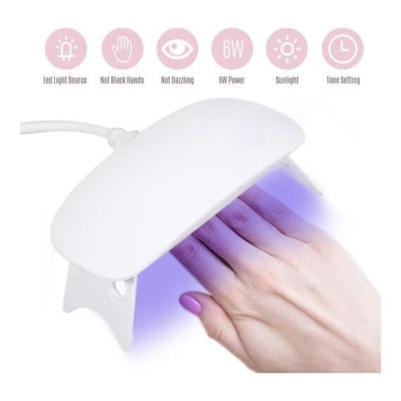 Mini UV LED Nail Dryer Lamp White