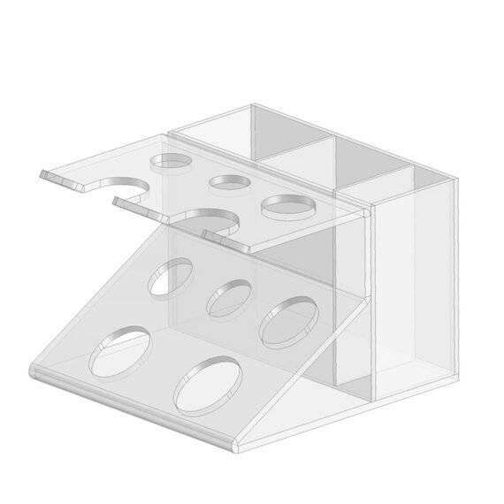 Clear Cosmetic Storage Container, Acrylic Cosmetics Storage Box, Acrylic Makeup Brush Holder, Acrylic Shaving Cream Dispenser, Plastic Storage Bins For Vanity, Undersink, Kitchen Cabinets, Pantry